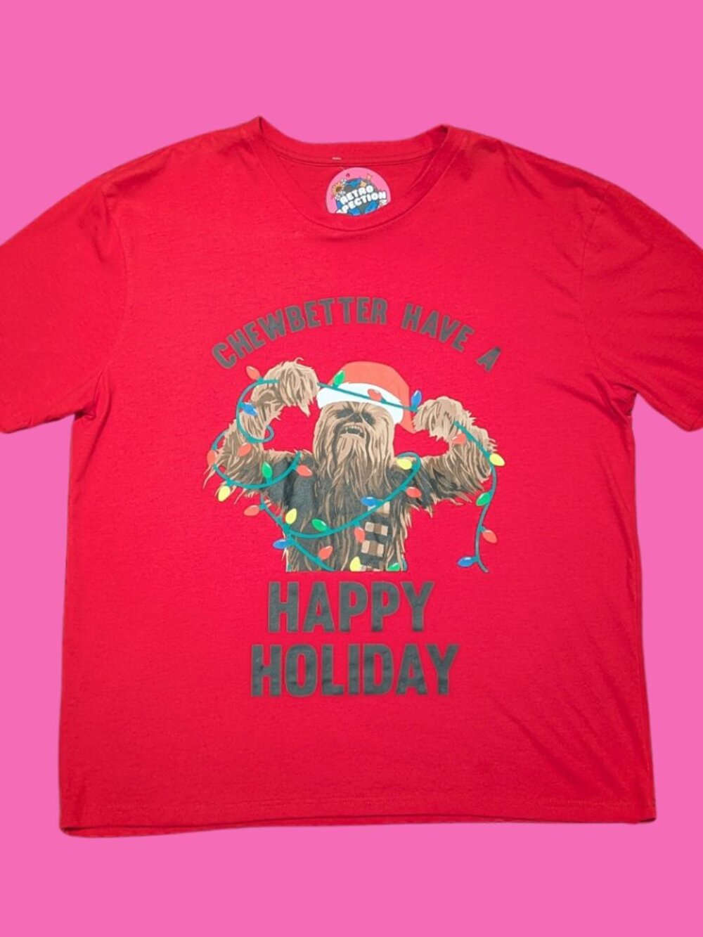 Star Wars ''Chewbetter Have A Happy Holiday'' T-Shirt Size L
